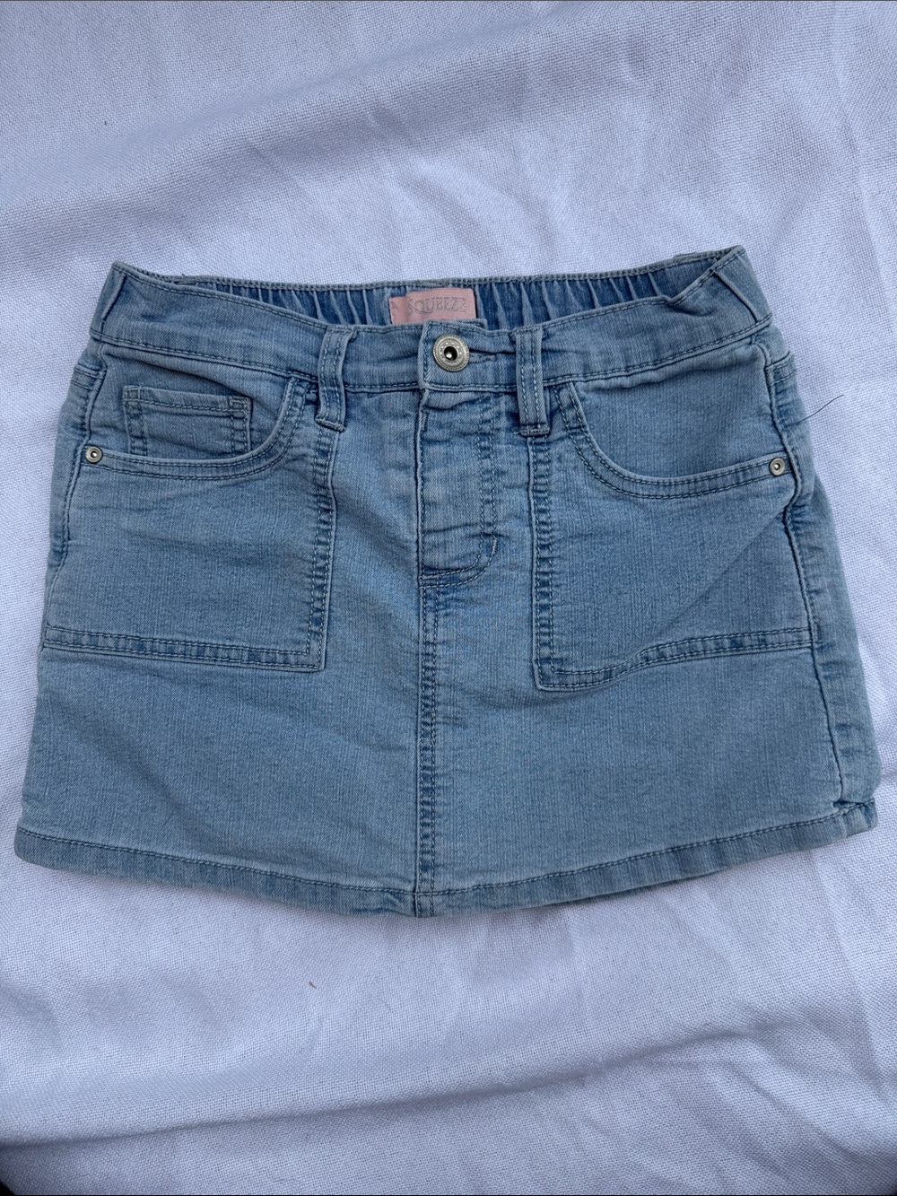 Squeeze Girls Light Blue Denim Skort